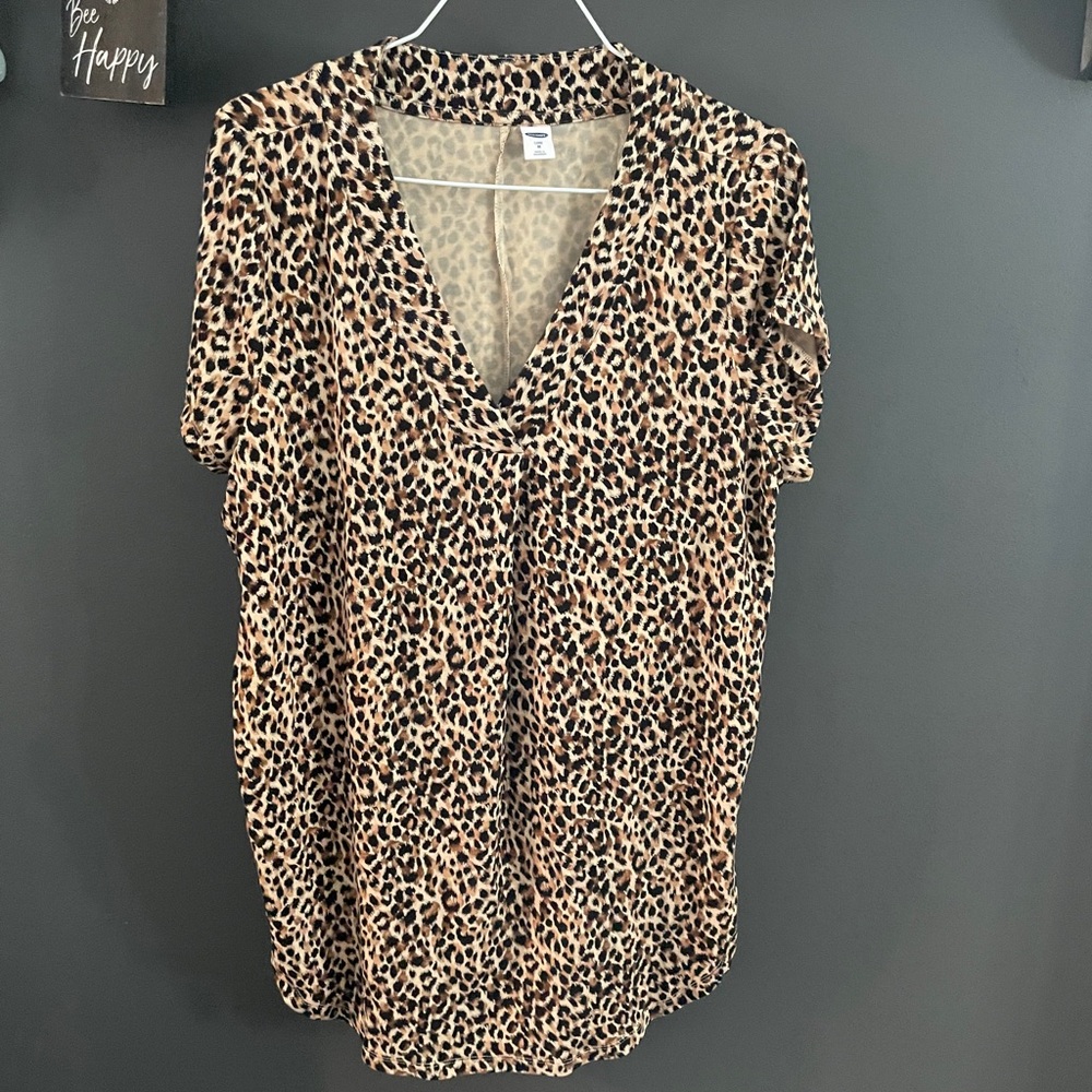Leopard blouse. Never worn.